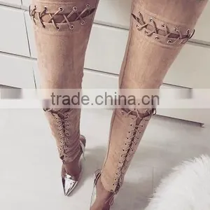 Runwaylover 43 Drop Shipping Sexy Tie Suede Pant thumbnail-4