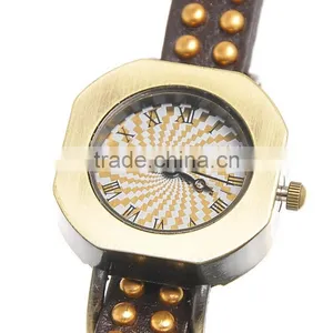 Women Retro Strap Leatherette Wrist Adjustable Watch Brown Easy Read 24cm(9 4/8") Long,1 Pc,Jewelry thumbnail-1