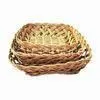 Square Storage Basket in Brown Color, Made of Plastic Rattan, Used for Packing and Storage thumbnail-1