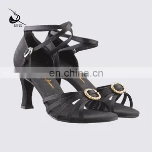 08B5L135 Women's Satin Latin Dance Shoes thumbnail-1