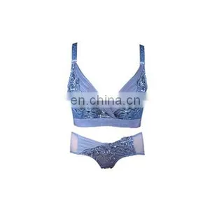 Stylish Hot Fancy Bra and Panty Set Teen Seamless Lace Red Bra Set 2017 thumbnail-2