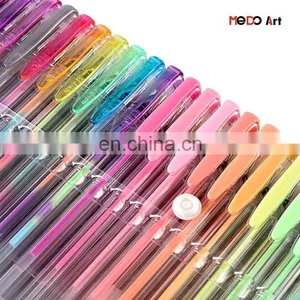 Best Colored Bulk Metallic Glitter Neon Gel Pens Set Gel Ink Pen Set thumbnail-1