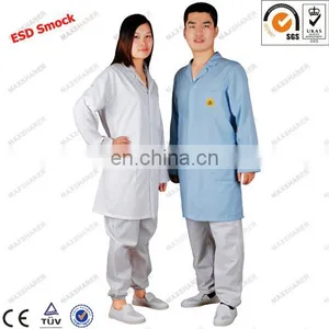 Maxsharer Wholesale Esd Antistatic Cleanroom Smock for Working Uniform in thumbnail-3
