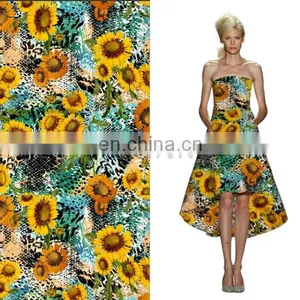 New Style Print Polyester Fabric Chiffon Free Sample For Woman Garment thumbnail-1