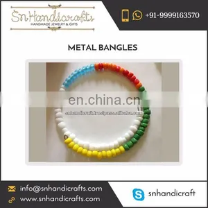 Multicolor Handmade Beaded Bangle for Bulk Purchase thumbnail-1