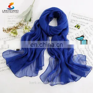 Ladies Spring Floral Muslim Hijab,stereo Embroidery Pattern, Plain Silk Chiffon Shawls,women Scarves thumbnail-3