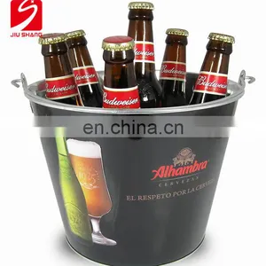 Cheap Copper Colored Galvanized Metal Ash Ice Buckets thumbnail-1