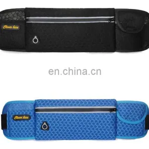 Custom Promotional Blue Polyester Nylon Sports Bag With Zipper for Extra Security for Running thumbnail-3