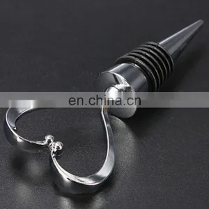 Promotion Wedding Valentines Gift Heart Shape Red Wine Champagne Bottle Stopper thumbnail-5