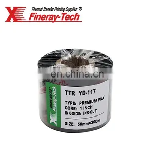 Premium Enhanced Wax Ribbon Size for 110mm*300m With 1Inch Core thumbnail-1