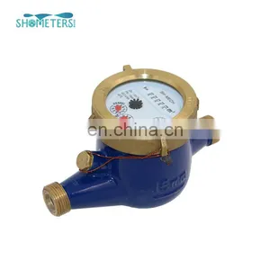 25mm Dry Type Class B 3/4 Inch Brass Body Multi Jet Water Flow Meter thumbnail-2