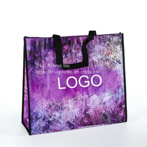 Woven Polypropylene Tote Bag,Non Woven Tote Grocery Bag Supplier thumbnail-1