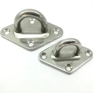 High Polished Stainless Steel 304/316 Square Pad Eye For Shade Sails thumbnail-5