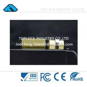 Electric Rim Door Lock Electronic Lock With Brass Roll Black Spray thumbnail-2