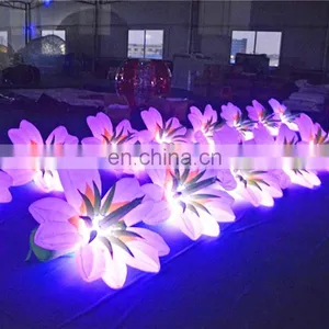 Colorful LED Inflatable Flower ,Inflatable Flower Chain,Inflatable Flower Rope For Wedding And Party Event thumbnail-3