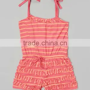 2014 Wholesale Baby Bubble Ruffle Tie Romper thumbnail-1