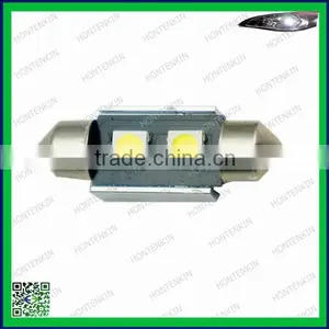 High Quality 36mm 2SMD 5050 LED C5W License Plate Light (white) Metal Shell Festoon Canbus Led thumbnail-1