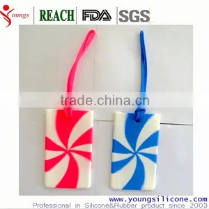 Durable Silicone Travel Luggage Tag for Promotion, Silicon Rubber Luggage Tag thumbnail-1
