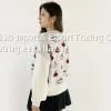 Rib Knit Puffy Sleeve Pullover XF-4128 thumbnail-3