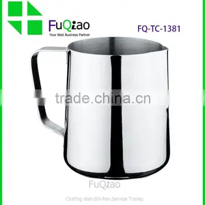 Hot Sale Commercial Stainless Steel Milk Frothing Pitcher Milk Jug for Lattes Coffee Cup thumbnail-4