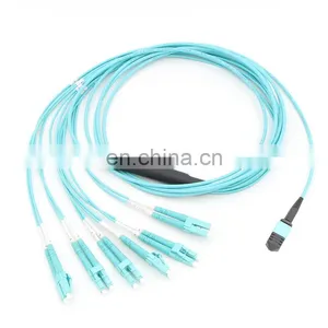 8/12-fiber MTP MPO-LC Om3 Om4 Multi-Mode Breakout Fiber Patch Cord thumbnail-1