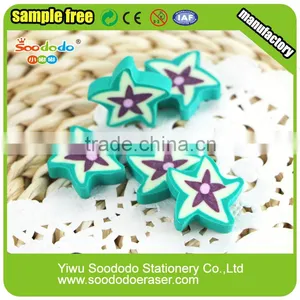 Green Star Flat Stationery ,extruded Mini Eraser thumbnail-5