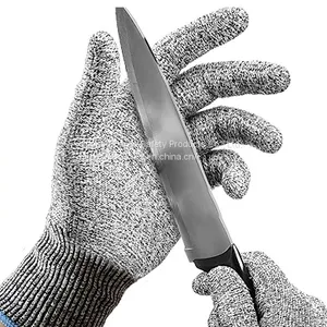 Breathable Cheap Price Level 5 Cut Resistant Gloves Kitchen Restaurants Sharps and Safety Protection Gloves thumbnail-4