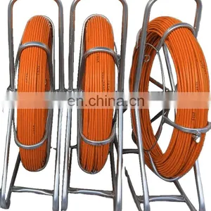 Best Price Flexible 8mm 200m Detectable Fiberglass Cable Push Pull Rodder Cable Pulling Tool Fiberglass Duct Rodders thumbnail-2