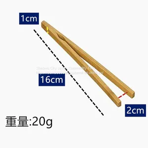 Bamboo Tong for Toaster ,bamboo Kitchen Tong,bamboo Bread Tongs on Sale thumbnail-1