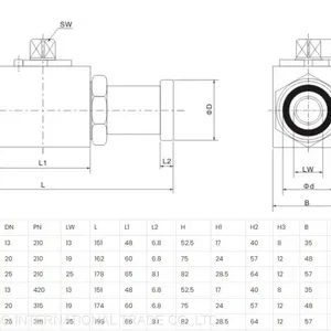 2-way Ball Valves With SAE Connection thumbnail-2