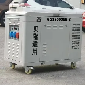 10kw Three Phase 380v Silent Gasoline Generator Rato R670D Engine thumbnail-1