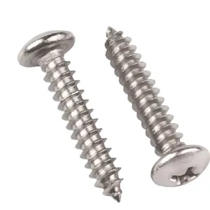 Pan Head Screw Wood Cross Self-Tapping Screw Phillips Full Thread Stainless Steel Self Tapping Screws for Metal thumbnail-4