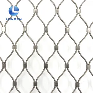 Hebei Longen Supply Wire Mesh for Parrots OEM Steel Rope Mesh Protecting Mesh Woven Protection Plain Weave Customizable CN;HEB thumbnail-1