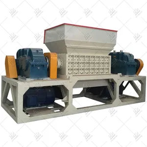 RDF / MSW Dual - Shaft Shredder Machine UBC Recycling Shredder Industrial Shredder thumbnail-2