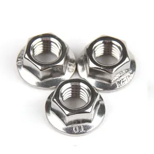 Metric Hex Flange Nuts DIN 6923 Stainless Steel Hex Flanged Nut M3 M4 M5 M6 M8 M10 M12 thumbnail-5