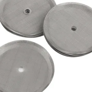 304 Stainless Steel Reusable Coffee Filter Disc 0.1mm Fine Mesh for Drip Coffee Maker thumbnail-2
