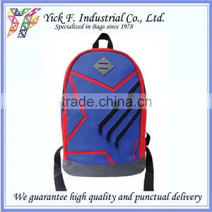 Casual Aqua Blue 600D Polyester Backpack thumbnail-1