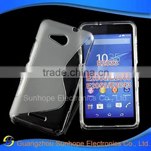 2015 Wave Pattern Design Tpu Covers for Xperia E4g E2003 E2006 E2053 E2043 thumbnail-5