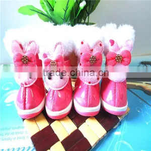 PU Material Winter Cartoon Rabbit Pet Shoes Dog Shoes Pet Supplies for Teddy & Pomeranian thumbnail-6