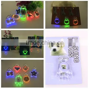 Wholesale Mixed Batch LED Dog ID Tags Luminous Glow Jewelry Pet Pendant thumbnail-5