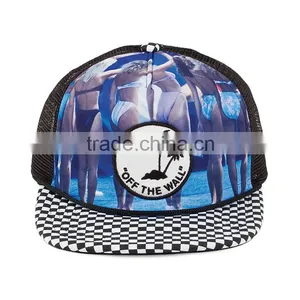 Stylish Sexy Girl Printing Embroidery Patch 5 Panel Cheap Trucker Cap thumbnail-2