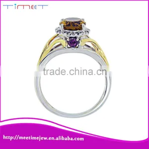2015 Well-built Fashion Women Top-level 925 Silver Diamond Ring thumbnail-3