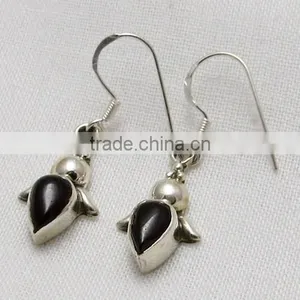 Little Garnet 925 Sterling Silver Earring, Silver Jewelry, Indian Silver Jewelry thumbnail-3