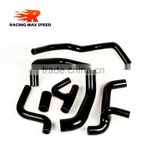 SILICONE Hose for vw CORRADO G60 BLACK thumbnail-2