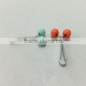 Cheap Price Pearl Steel Flat U Brooch Clip For Muslim Hijab Promotion PDJ0117 thumbnail-3
