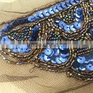 New Arrive Fancy Handmade Beaded Trimming For Shoulder -- M116 thumbnail-4