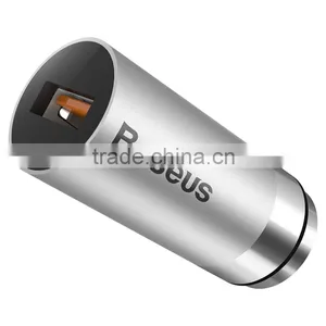 Baseus Original CarQ Series USB QC3.0 Car Charger for Iphone 6/6s/6 Plus/Samsung s7 2.8A Quick Charging Metal Car Charger thumbnail-4