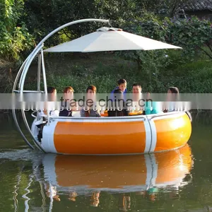 Electric Floating Lounge Boat With Bbq thumbnail-6