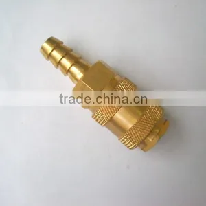 European Market Universal Brass Hose Barb Quick Coupling thumbnail-1