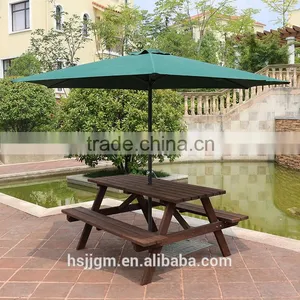 Outdoor Wooden Beer Garden Table and Bench thumbnail-2